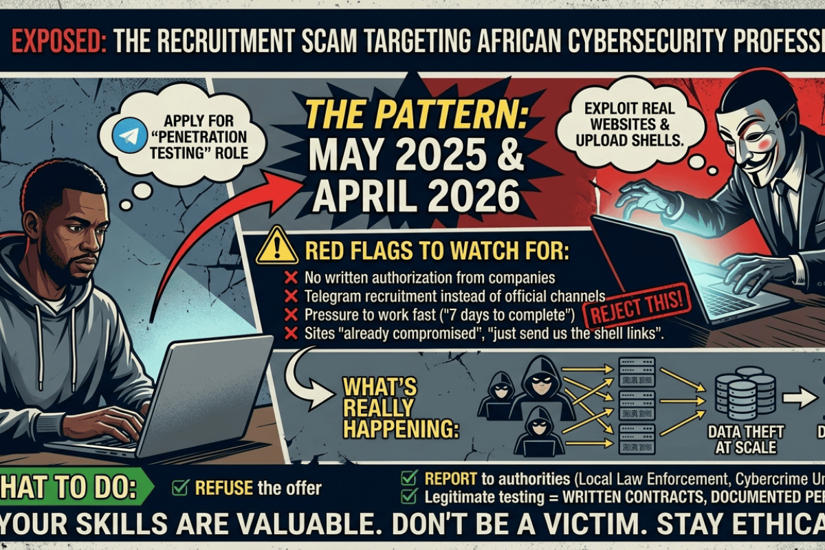 EXPOSED: The Recruitment Scam Targeting African Cybersecurity Professionals