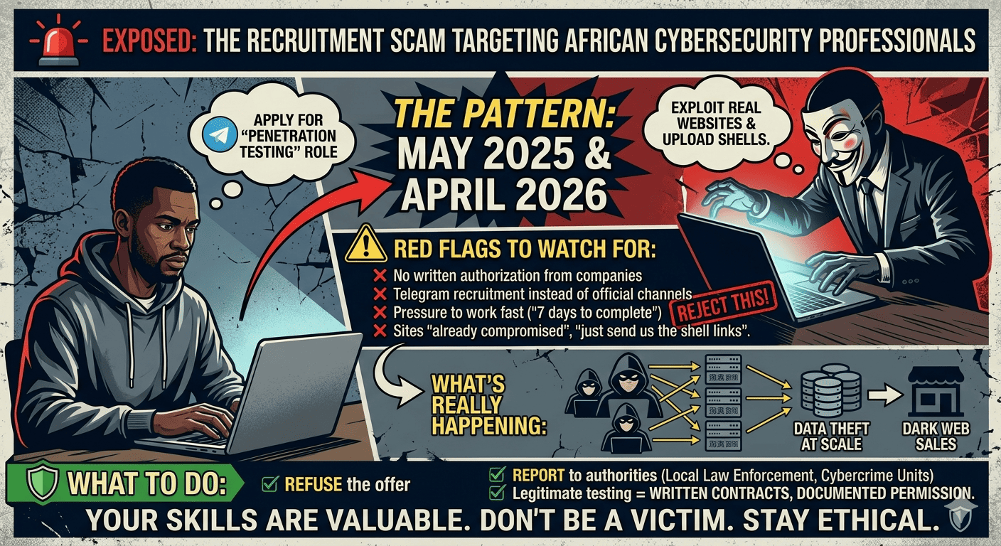 EXPOSED: The Recruitment Scam Targeting African Cybersecurity Professionals
