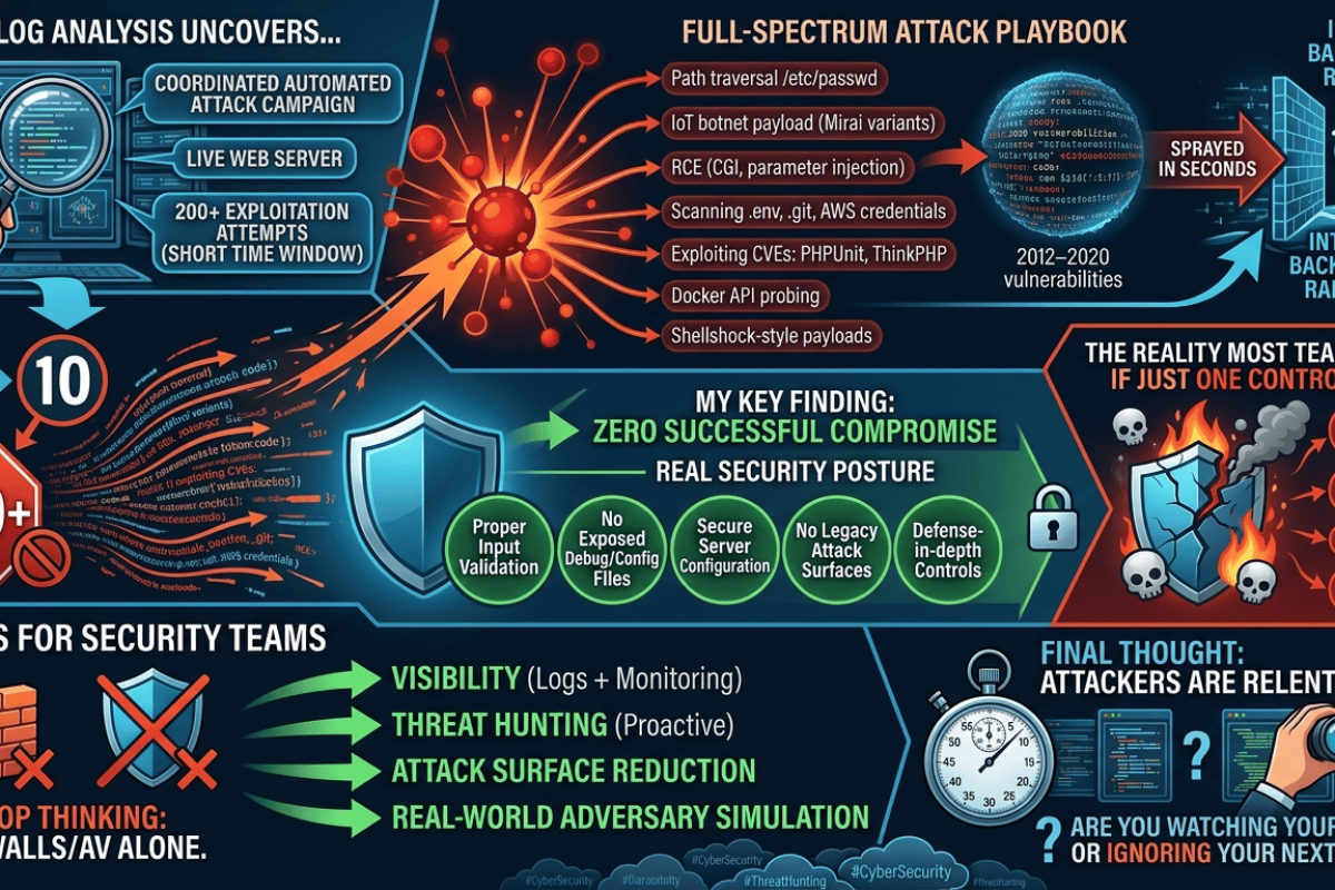200+ ATTACKS. 0 BREACH. Here’s What I Found in 48 Hours of Threat Hunting…